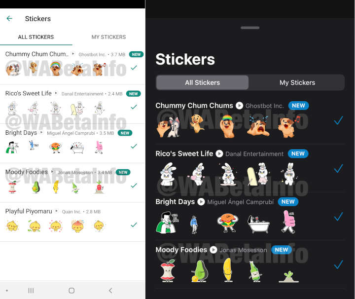WhatsApp estrena nuevo pack de stickers animados