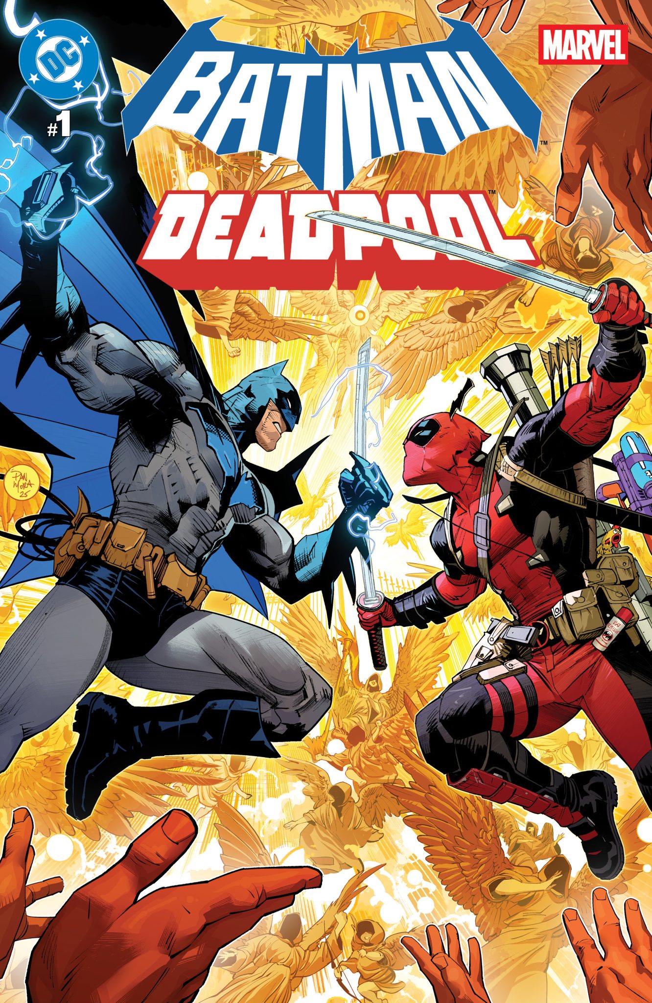 Portada de Batman/Deadpool #1 de DC Comics.