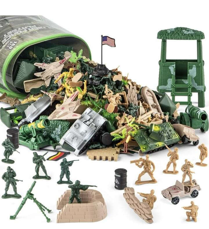 Foto de Enorme y completo set de soldaditos verdes de plásticos.