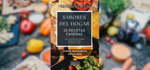 Libro Sabores del Hogar de Diana Margarita Ávila Ruíz sobre recetas caseras con sabor, tradición y amor