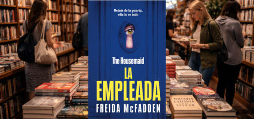 Portada del libro La empleada de Freida McFadden, novela de suspense y thriller psicológico sobre secretos familiares.
