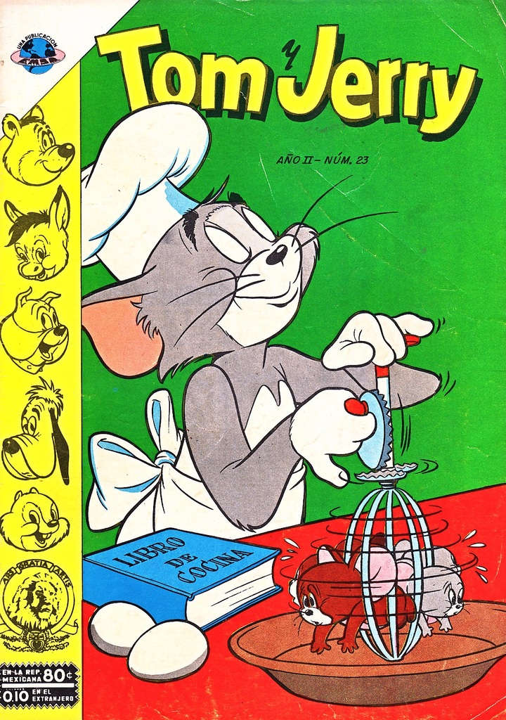 Portada deL ejemplar número 23 (año II) Tom y Jerry de Editorial EMSA.